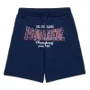 Shorts | Activewear>DSQUARED2 Fleece shorts with college print dark blue