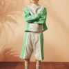 Shorts | Activewear>MARNI Fleece shorts with colorblock details pastel green