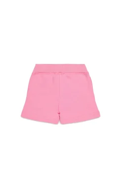 Activewear | Activewear>DSQUARED2 Fleece shorts with logo minnie pink