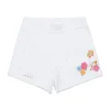 Shorts>MARNI Fleece shorts with flowers white