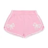 Shorts | Activewear>N°21 Fleece shorts with lace bows pink
