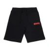 Activewear | Activewear>DIESEL Fleece shorts with logo red
