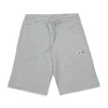 Activewear | Activewear>DIESEL Fleece shorts with Oval D logo grey melange
