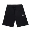 Activewear | Activewear>DIESEL Fleece shorts with Oval D logo black
