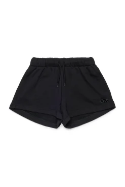 Shorts | Activewear>DIESEL Fleece shorts with Oval D logo black