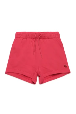 Shorts | Activewear>DIESEL Fleece shorts with Oval D logo strawberry pink