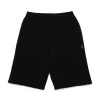 Shorts | Activewear>MM6 MAISON MARGIELA Fleece shorts with raw cut hems black