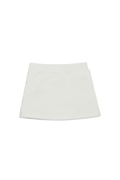 Skirts>DSQUARED2 Fleece skirt with Birds print off white