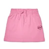 Skirts>DIESEL Fleece skirt with Heart print pink