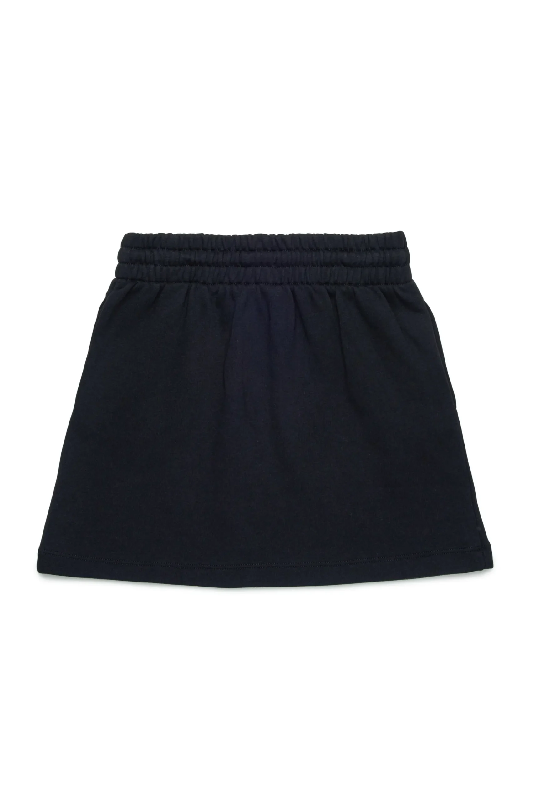 Skirts>DIESEL Fleece skirt with Heart print black
