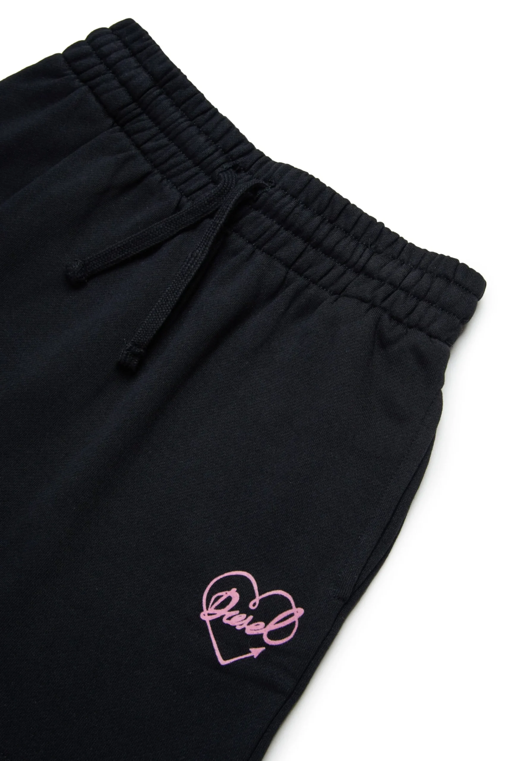 Skirts>DIESEL Fleece skirt with Heart print black