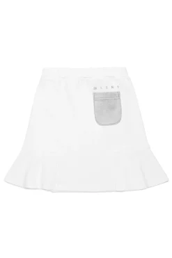 Skirts>MARNI Fleece skirt with mylar pocket natural white