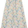 Pants | Party Looks>MAX&Co. Floral allover poplin wide pants antique white
