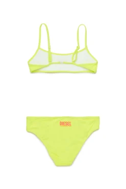 Swimwear | Swimwear>DIESEL Fluo bikini swimsuit with institutional logo fluo yellow