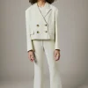 Pants>MAX&Co. Formal bootcut pants antique white