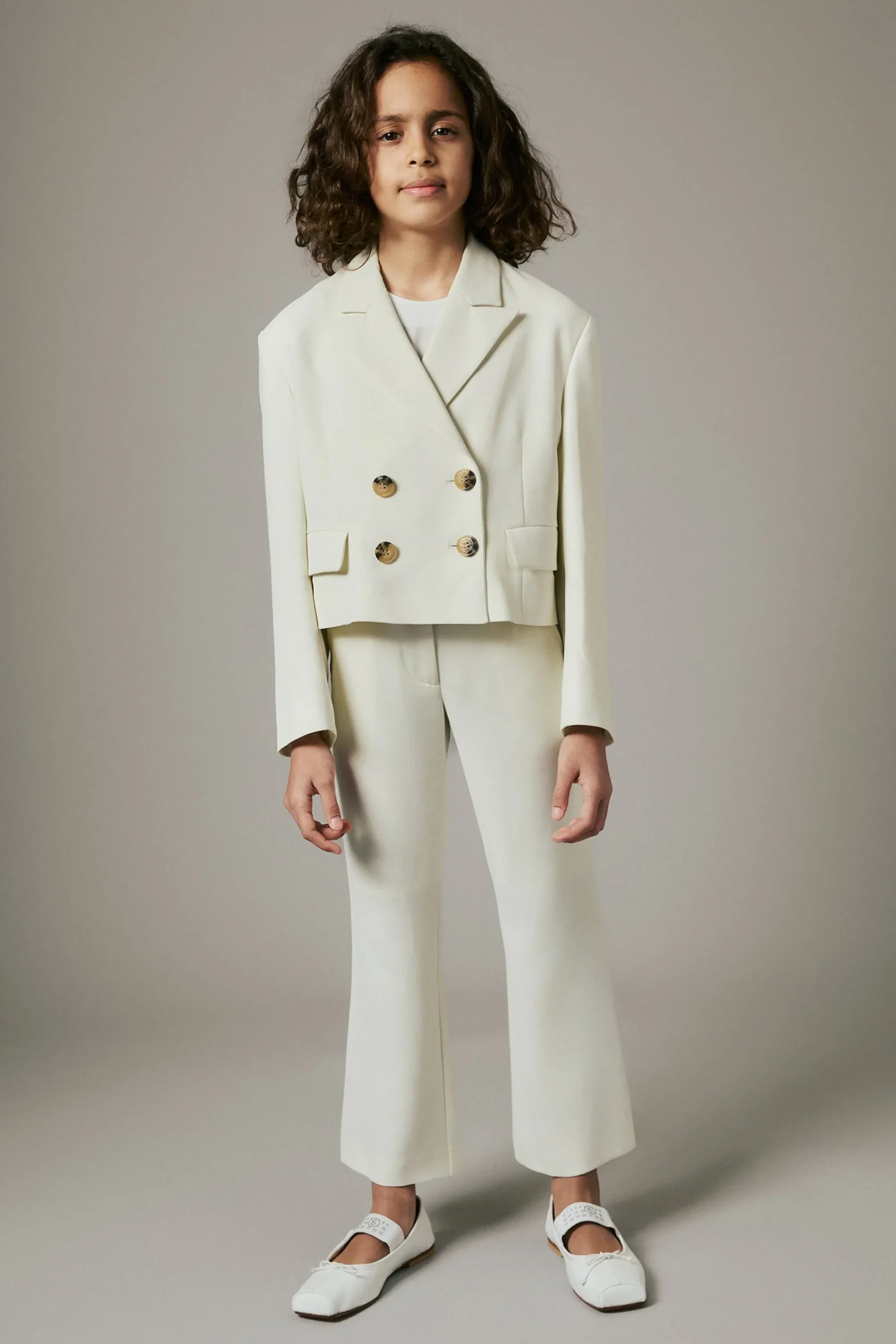 Pants>MAX&Co. Formal bootcut pants antique white