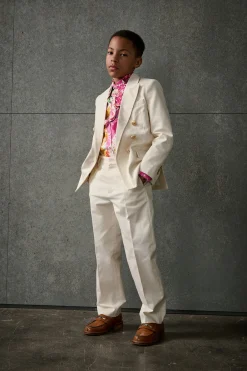 Pants | Party Looks>DSQUARED2 Formal twill pants off white