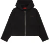 Sweatshirts>MAX&Co. Full-zip hooded sweatshirt black