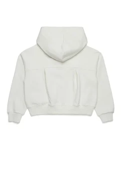 Sweatshirts | Activewear>MAX&Co. Full-zip sweatshirt with logo antique white
