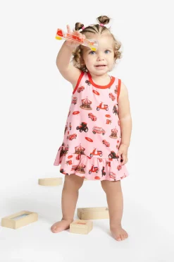Swimwear | Swimwear>DIESEL Funny Campaign allover cover-up dress pink