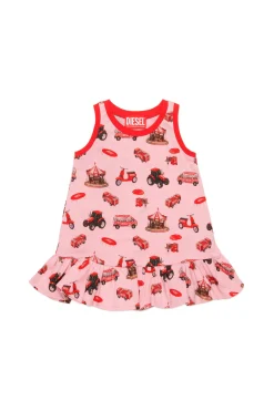 Swimwear | Swimwear>DIESEL Funny Campaign allover cover-up dress pink