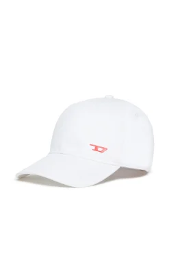 Swimwear | Swimwear>DIESEL Gabardine baseball cap with D graphics white