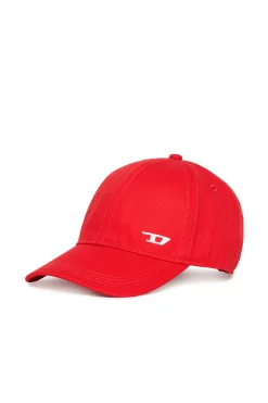 Swimwear | Swimwear>DIESEL Gabardine baseball cap with D graphics red