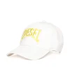 Logomania | Logomania>DIESEL Gabardine baseball cap with patch white