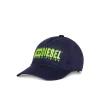 Accessories | Logomania>DIESEL Gabardine baseball cap with degradé logo blue peacoat