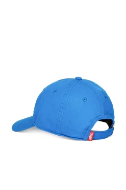 Logomania | Logomania>DIESEL Gabardine baseball cap with patch bright bluette