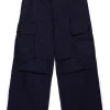 Pants | Pants>MARNI Gabardine cargo pants blue navy