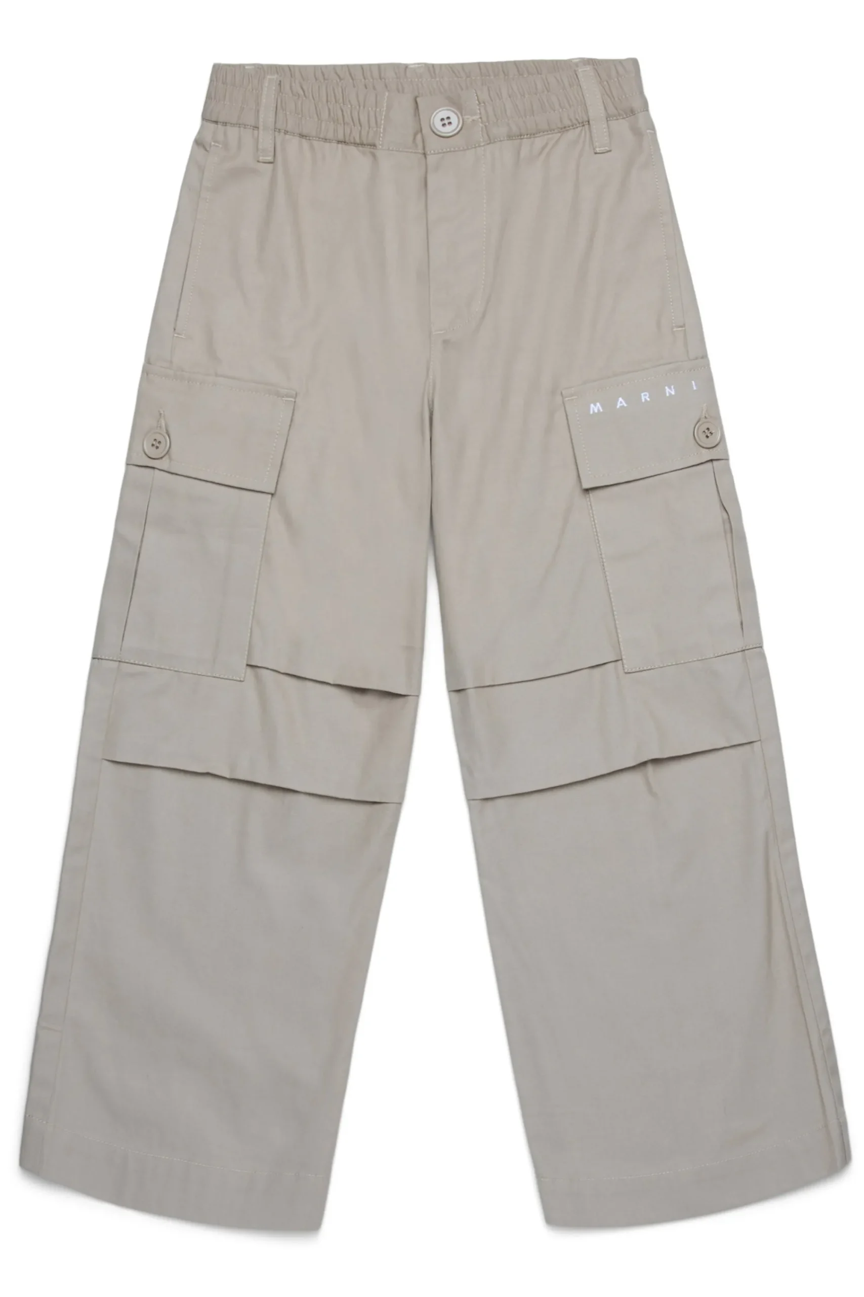 Pants | Pants>MARNI Gabardine cargo pants sand
