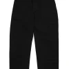 Pants>DIESEL Gabardine chino pants black