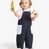 Tracksuits And Baby Set>MARNI Gabardine dungarees with pockets blue navy