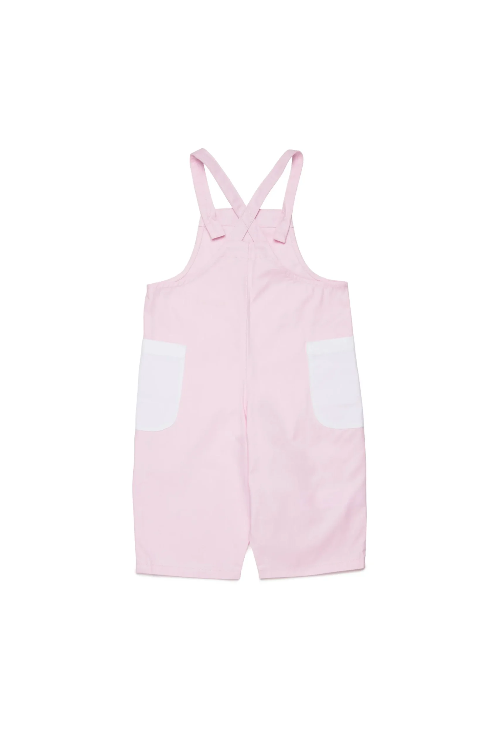 Tracksuits And Baby Set>MARNI Gabardine dungarees with pockets light pink