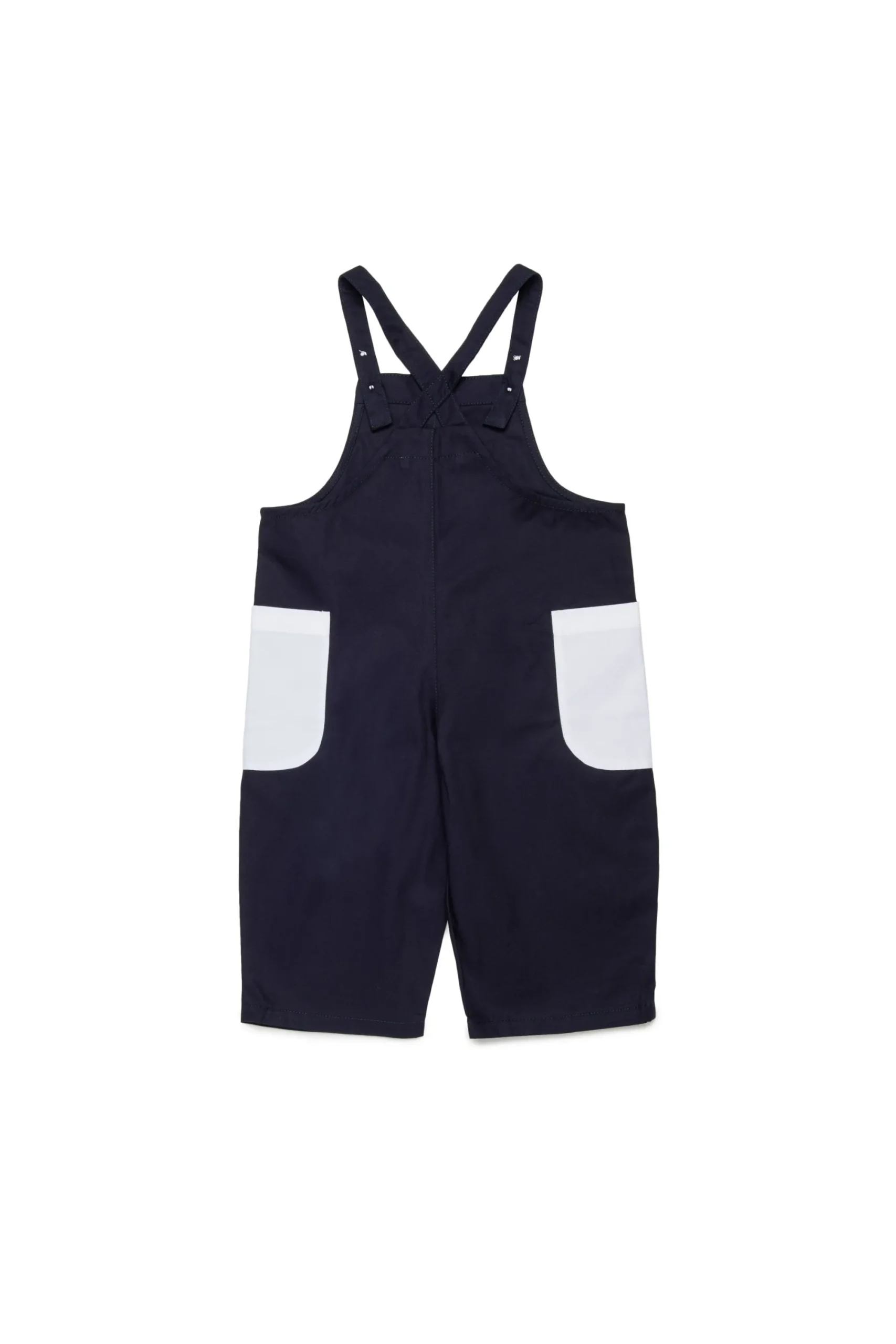 Tracksuits And Baby Set>MARNI Gabardine dungarees with pockets blue navy