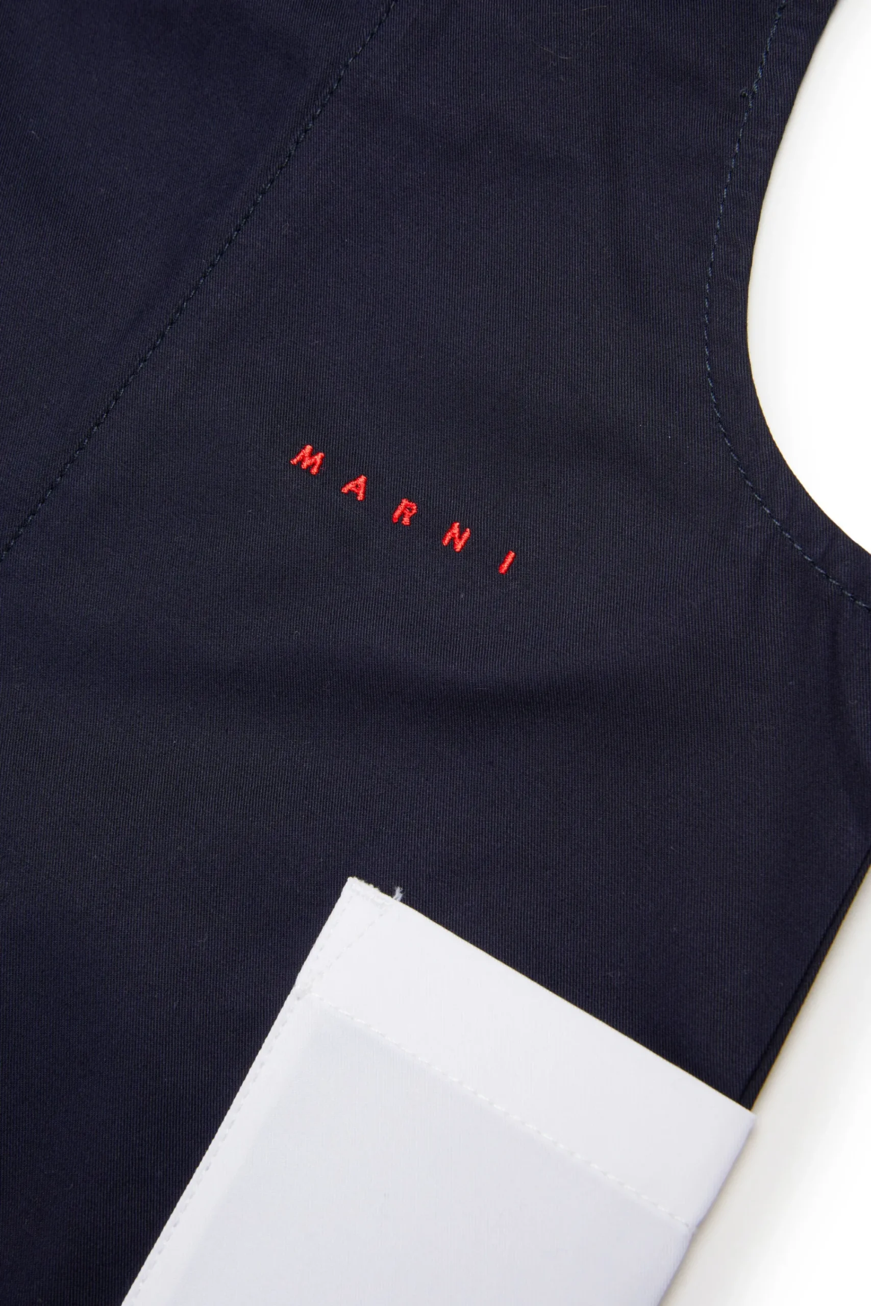 Tracksuits And Baby Set>MARNI Gabardine dungarees with pockets blue navy