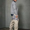 Logomania | Logomania>DSQUARED2 Gabardine pants with maxi logo medium gray