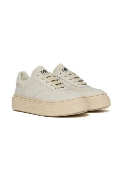 Sneakers | Sneakers>MM6 MAISON MARGIELA Gambetta leather low top trainers off white