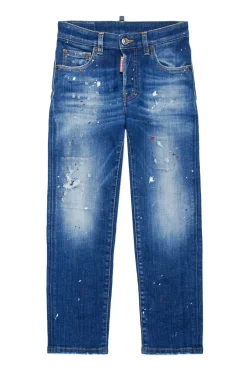 Jeans | Denim-Mania>DSQUARED2 Gradient skinny jeans with stains - 642 blue denim