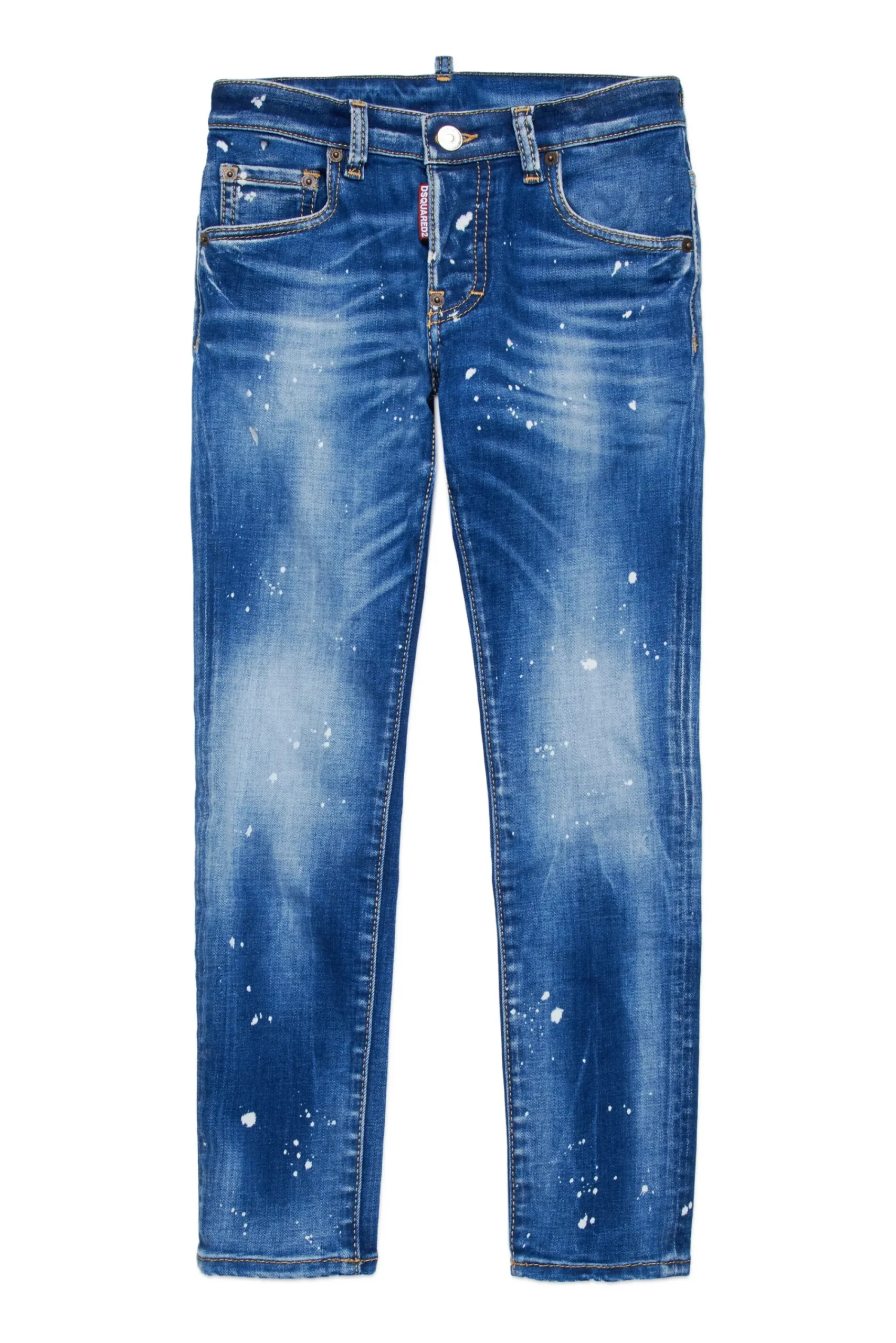 Denim-Mania | Denim-Mania>DSQUARED2 Gradient skinny jeans with stains - Skater blue denim