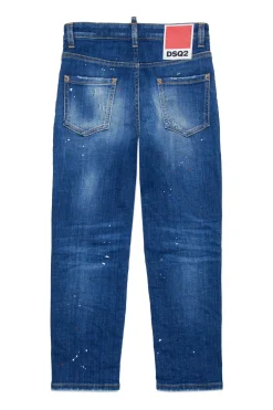 Jeans | Denim-Mania>DSQUARED2 Gradient skinny jeans with stains - 642 blue denim
