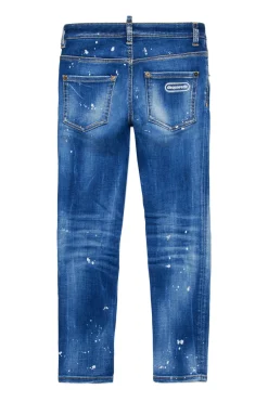 Denim-Mania | Denim-Mania>DSQUARED2 Gradient skinny jeans with stains - Skater blue denim