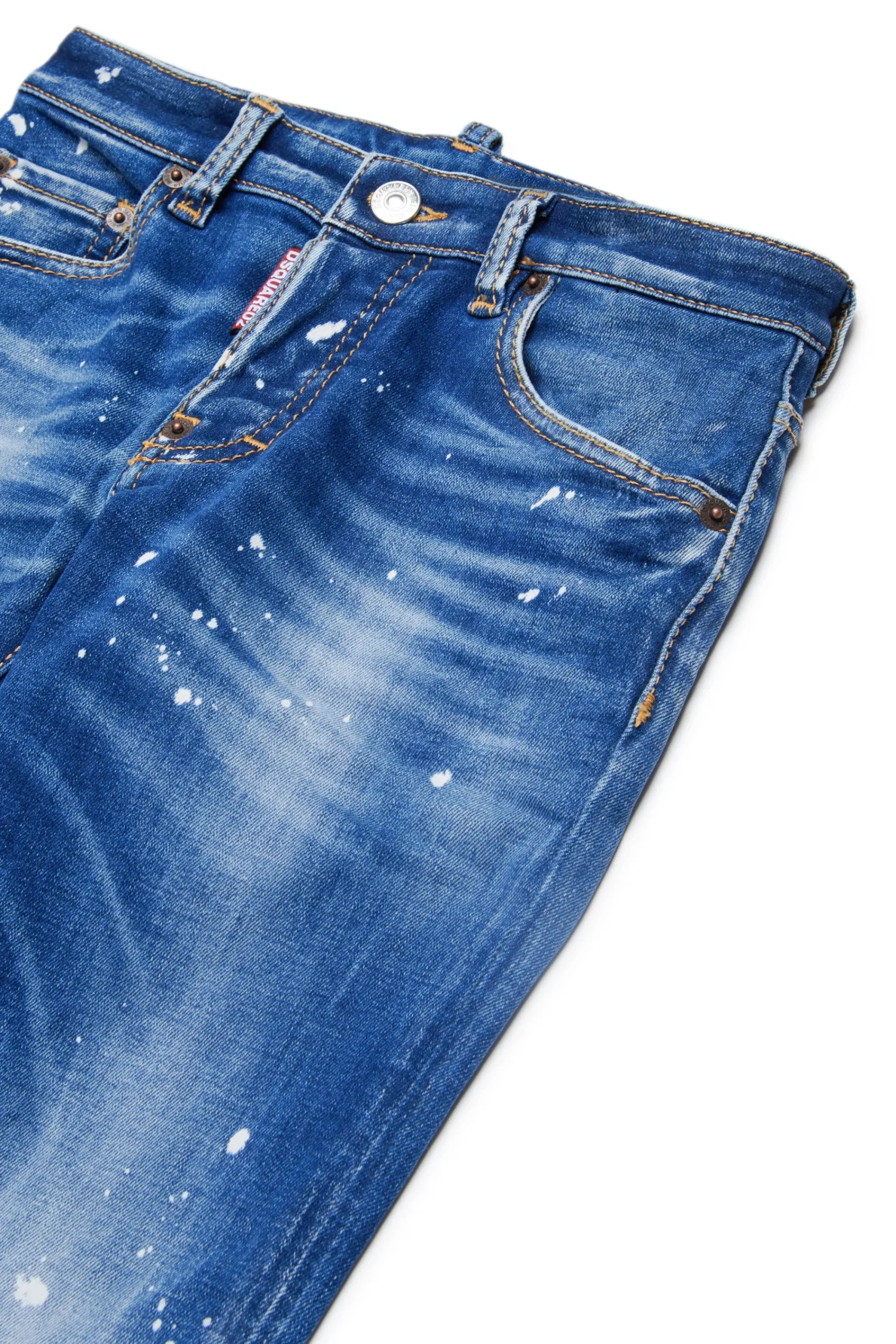 Denim-Mania | Denim-Mania>DSQUARED2 Gradient skinny jeans with stains - Skater blue denim