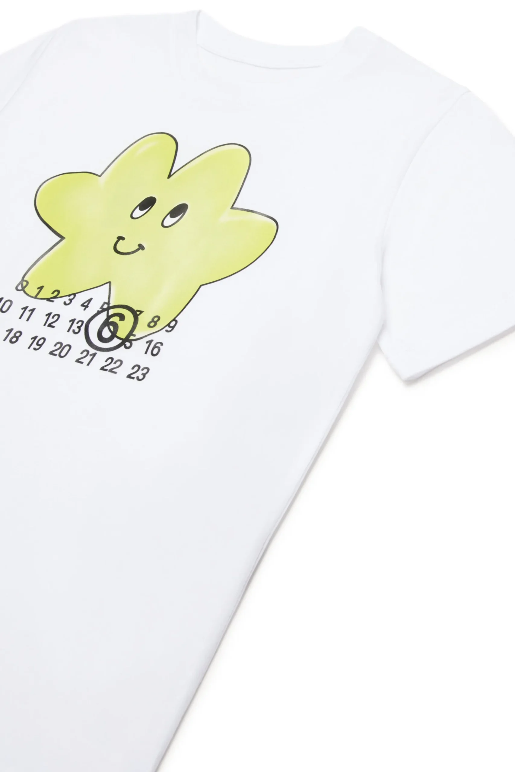 T-Shirts | Logomania>MM6 MAISON MARGIELA Happy Star graphic jersey T-shirt white