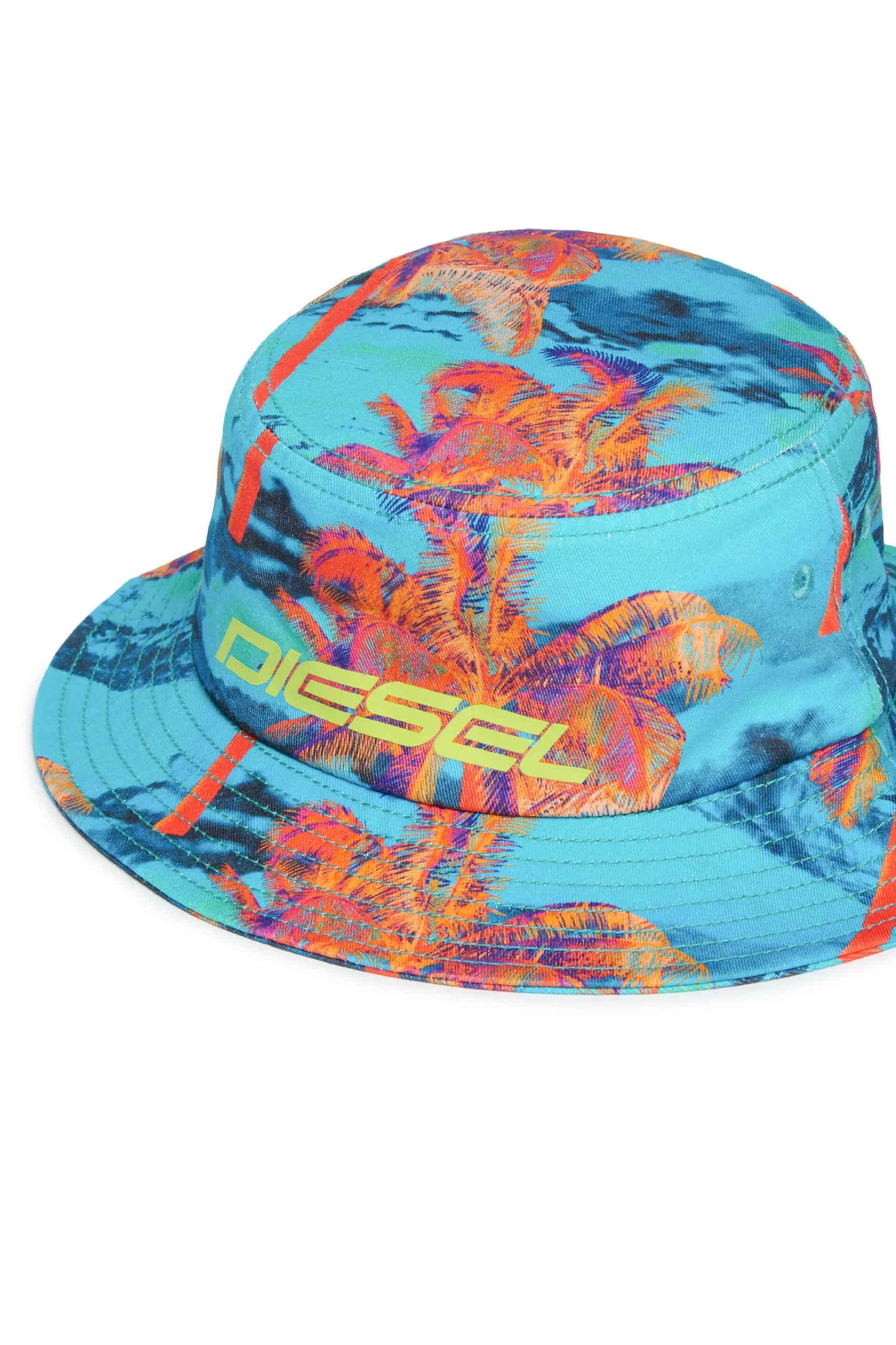 Hats And Caps | Swimwear>DIESEL Hawaii allover gabardine fisherman hat multicolor