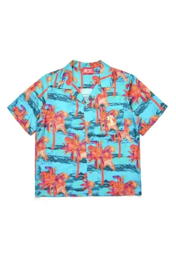 Swimwear | Swimwear>DIESEL Hawaii allover viscose bowling shirt multicolor
