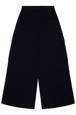 Pants | Pants>MM6 MAISON MARGIELA Heavy jersey cargo trousers black