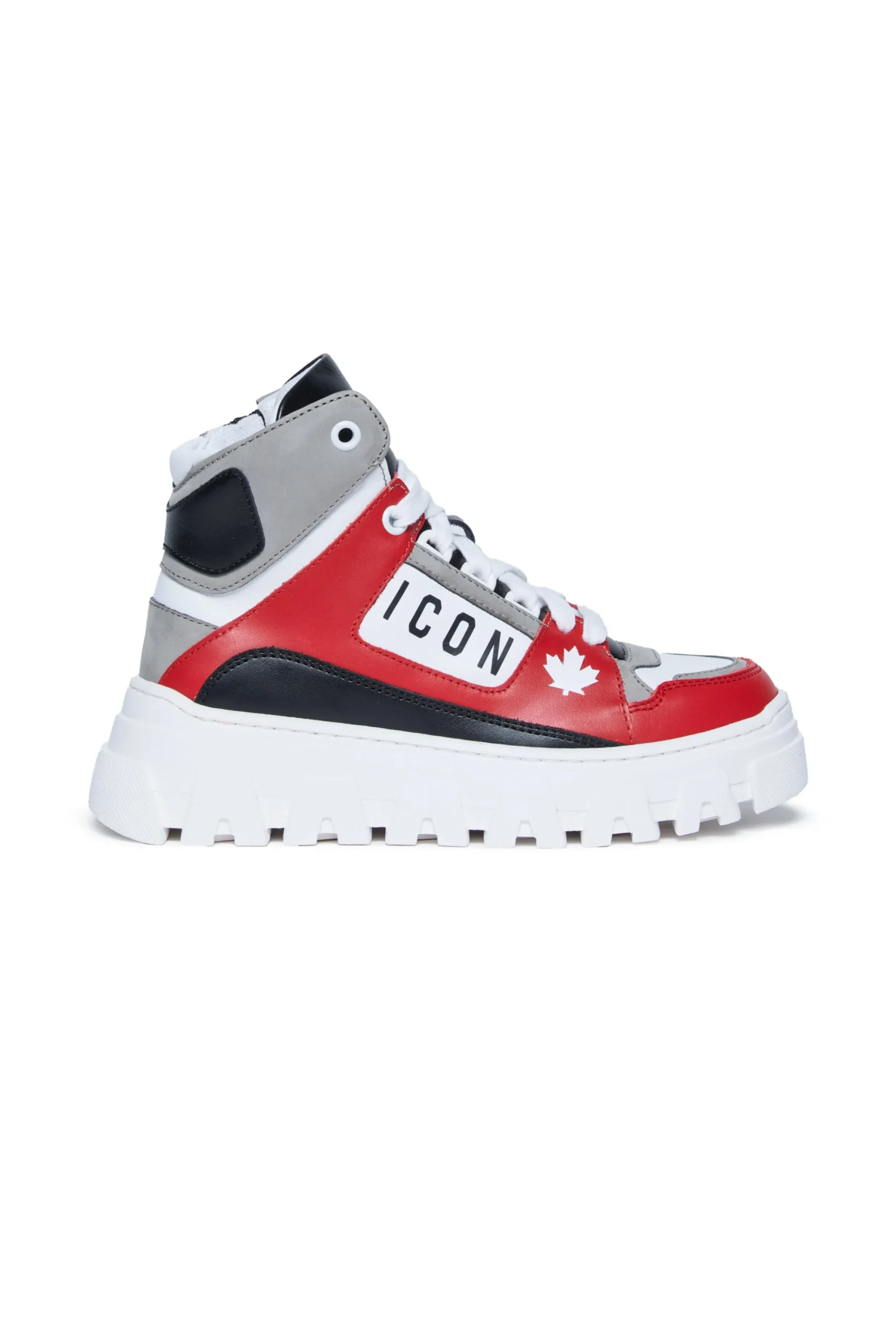 Sneakers | Sneakers>DSQUARED2 High top sneakers with logo Icon red