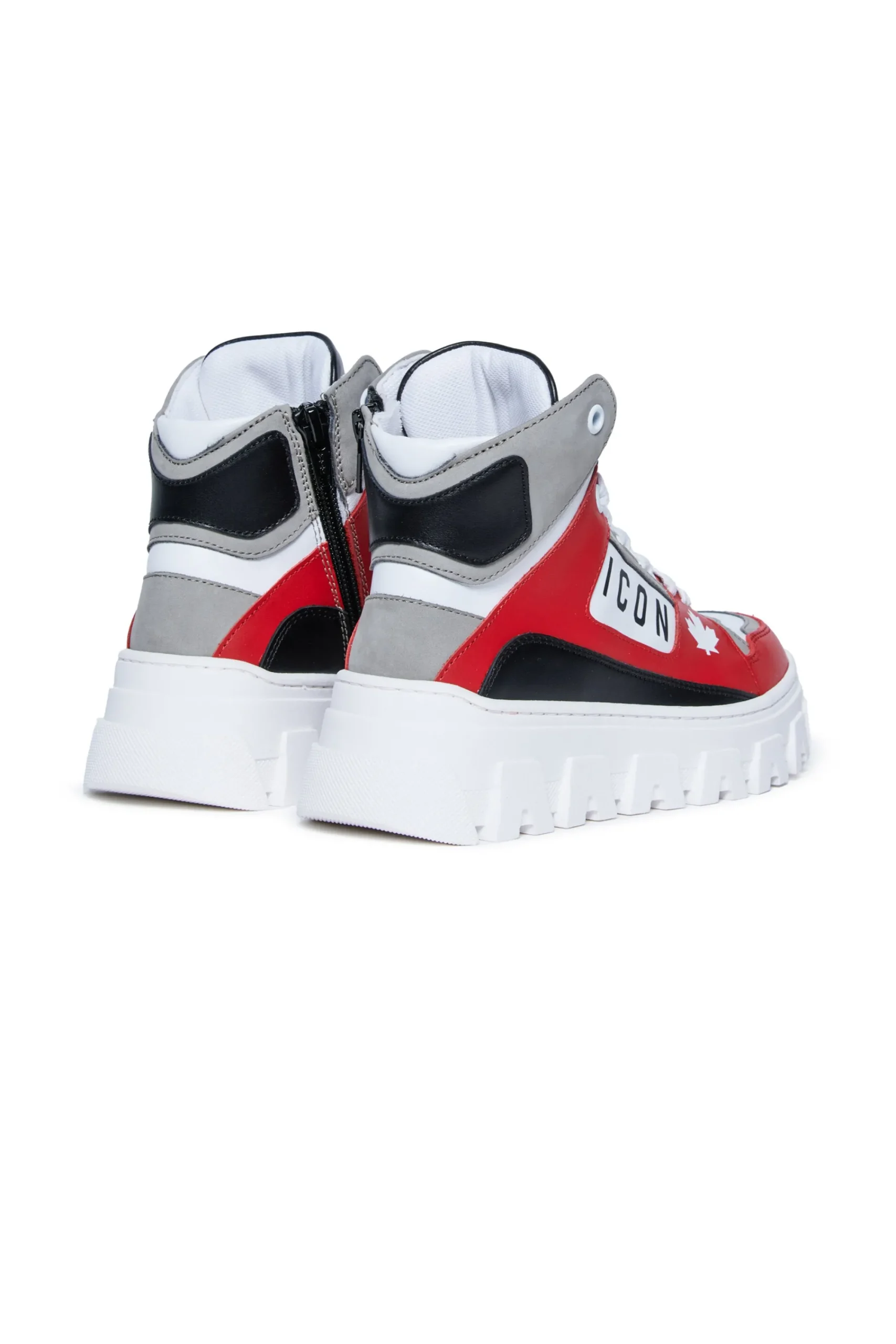 Sneakers | Sneakers>DSQUARED2 High top sneakers with logo Icon red